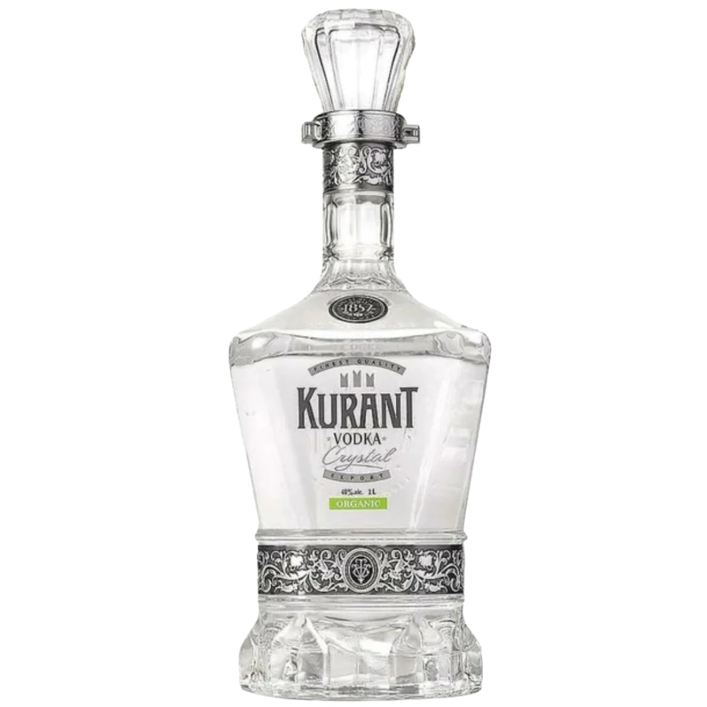 Kurant Crystal Organic Vodka 750ml in luxury gift box with USDA Organic label