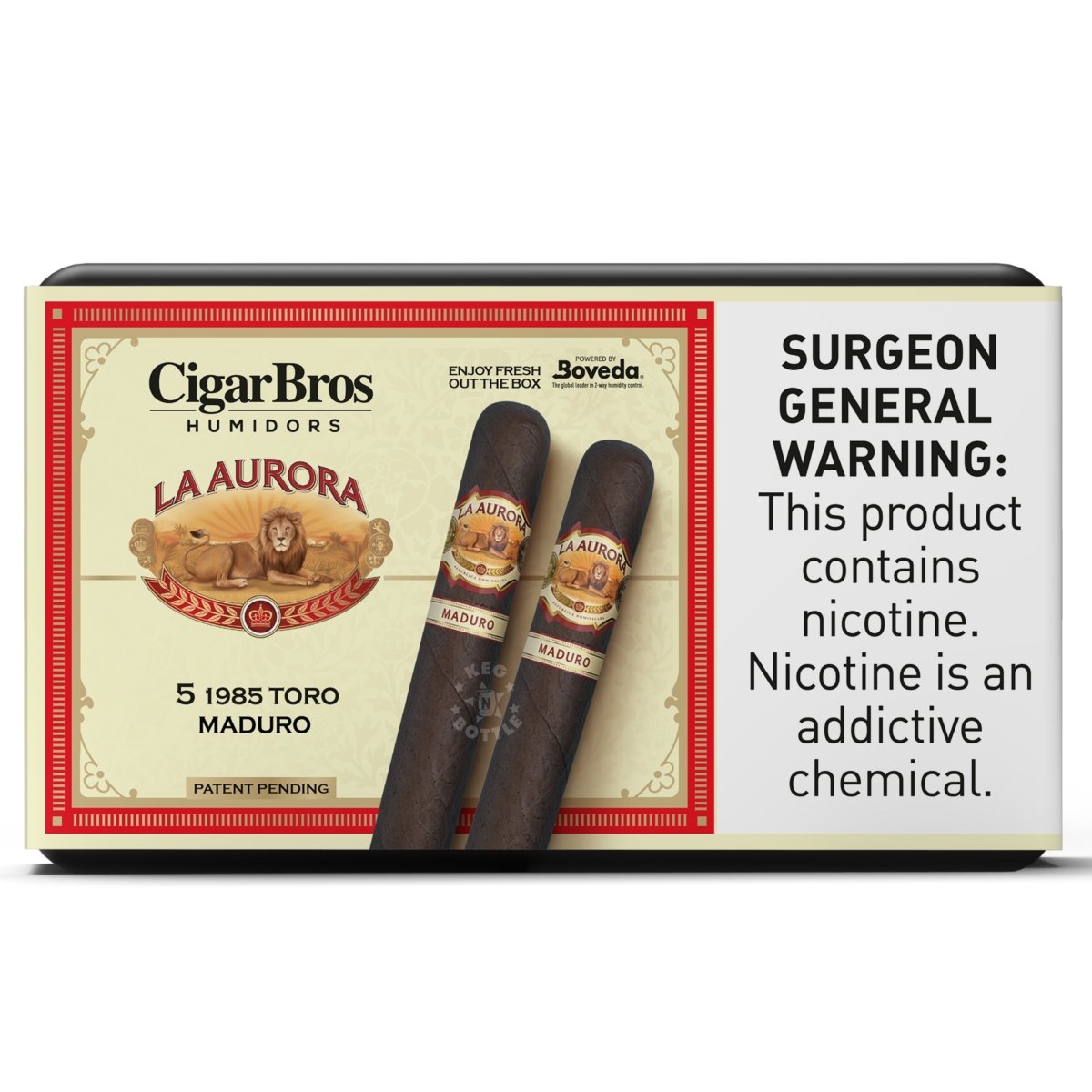 La Aurora Premium Cigars Set + Personal Humidor by CigarBros | Keg N Bottle