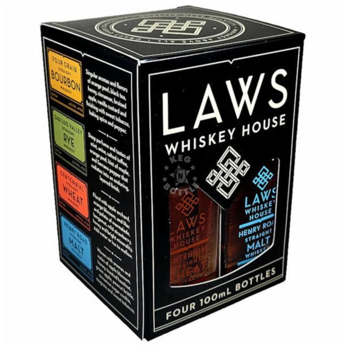 Laws Whiskey House Four - Bottle Tasting Set (4 x 100 ml) | Keg N Bottle