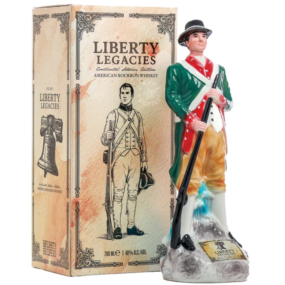 iberty Legacies Continental Soldier American bourbon whiskey ceramic soldier decanter with display box 5