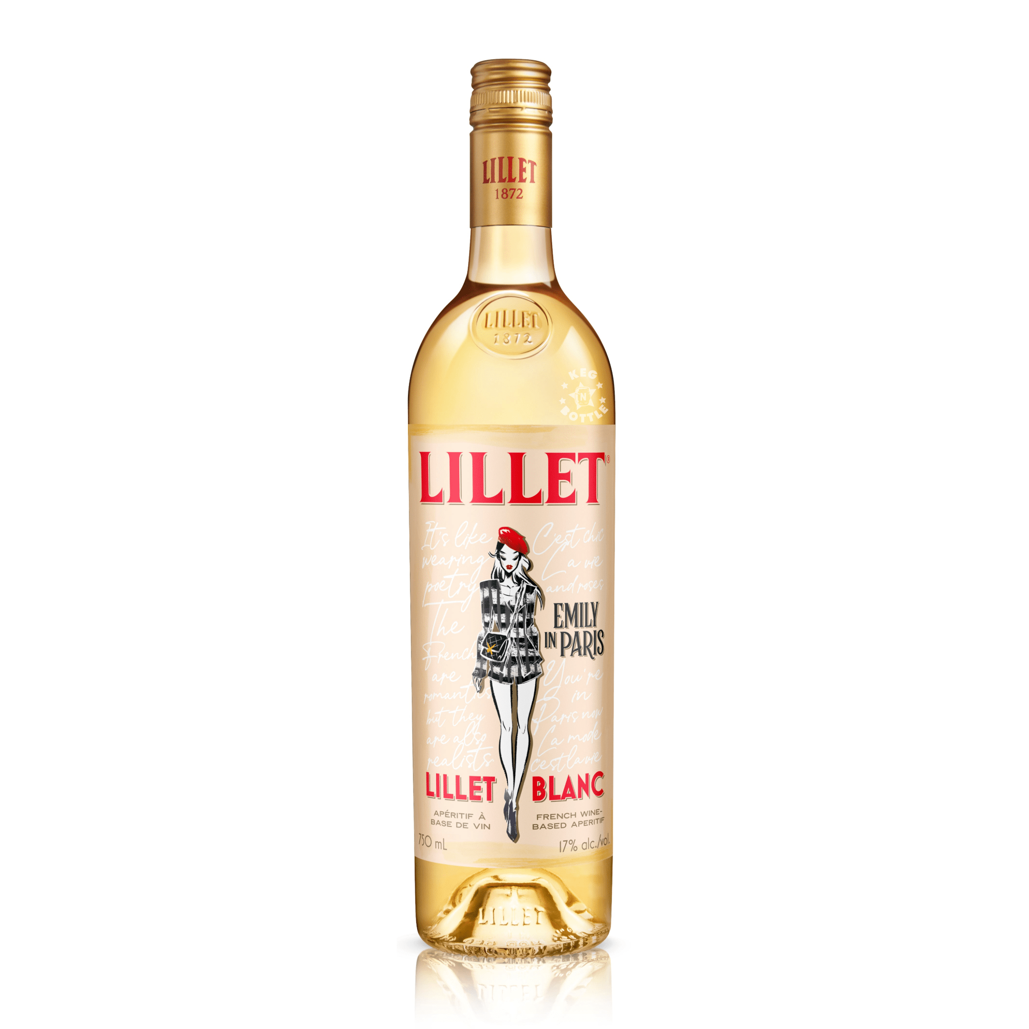 Lillet X Emily in Paris Blanc Liqueur (750 ml) - Keg N Bottle