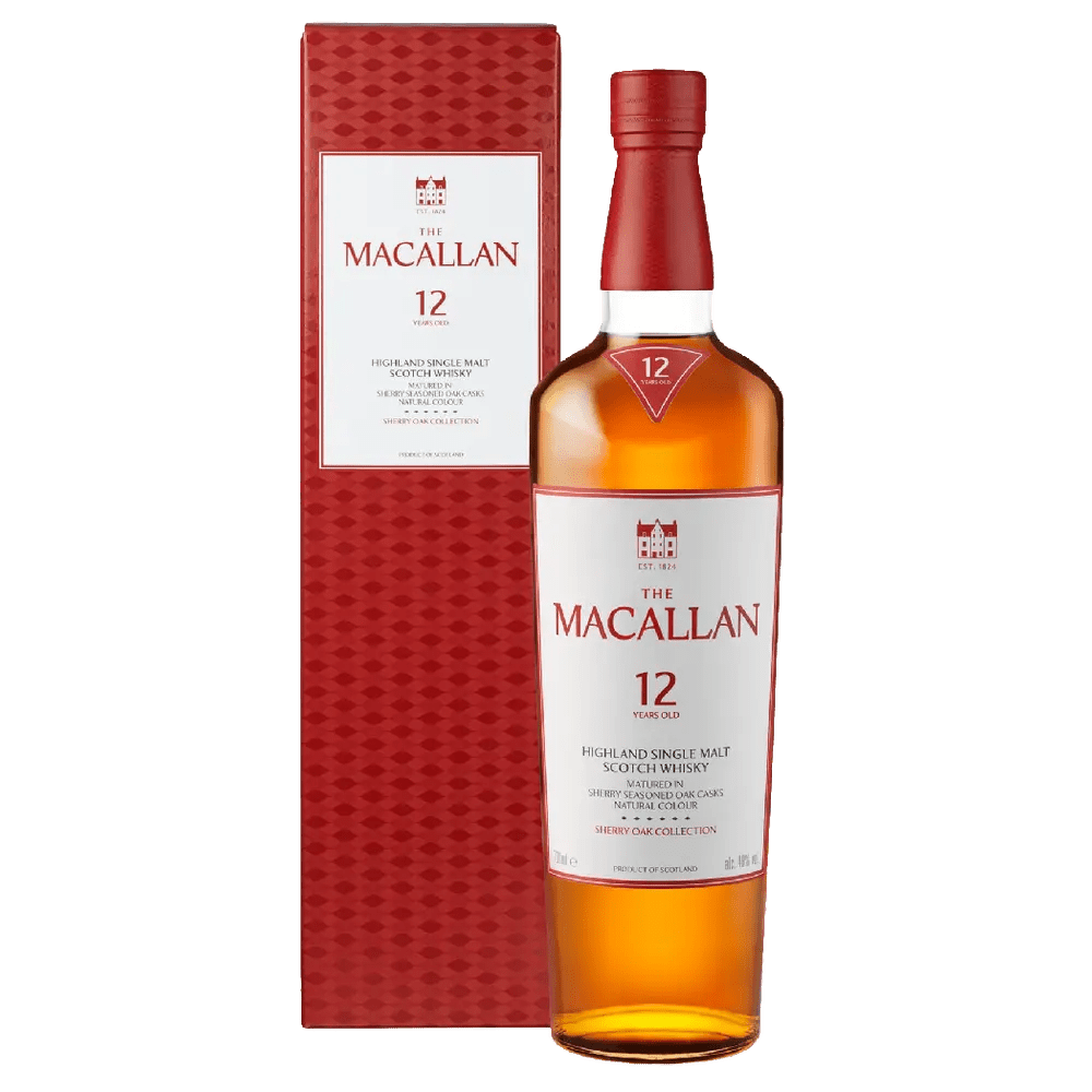 Macallan 12 Year Sherry Oak Single Malt Scotch Whiskey (750 ml) | Keg N Bottle