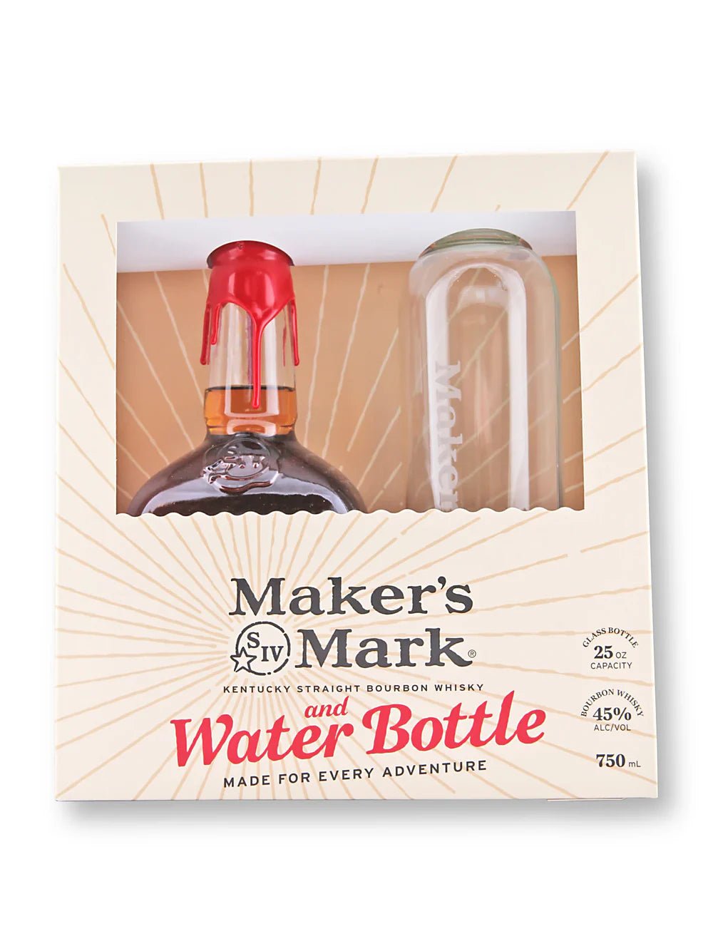 Maker’s Mark Bourbon with Glass Water Bottle Gift Set 750 ml-4