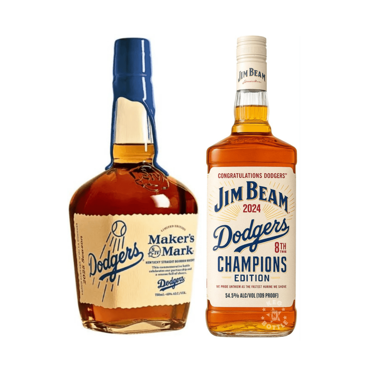 Maker's Mark x Jim Beam LA Dodgers Championship Limited Edition (750 ml) | Keg N Bottle