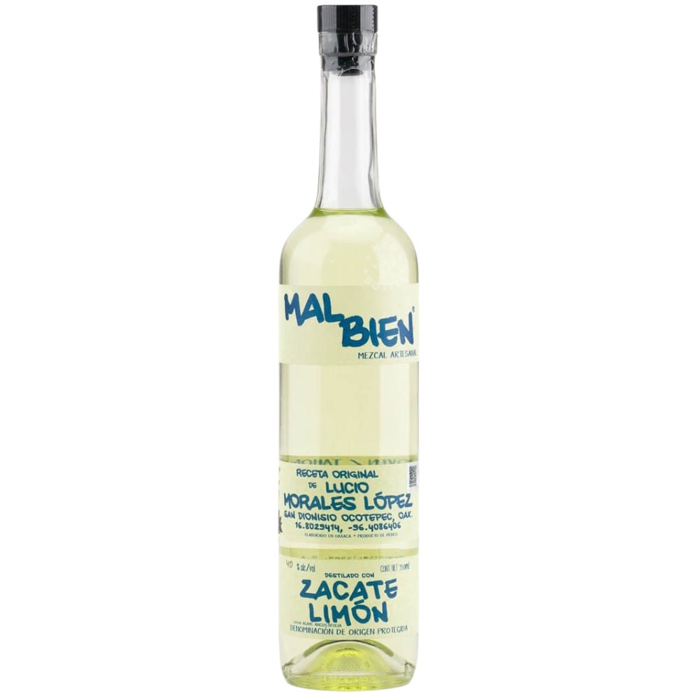 Mal Bien Zacate Limon Morales Mezcal 80 Proof 750ml bottle