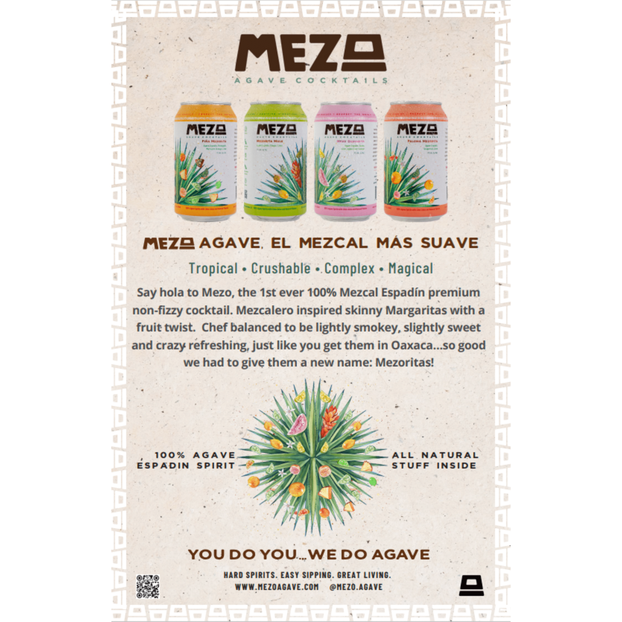 Mezo Paloma Mezorito Mezcal Cocktail (4 Pack) - Keg N Bottle