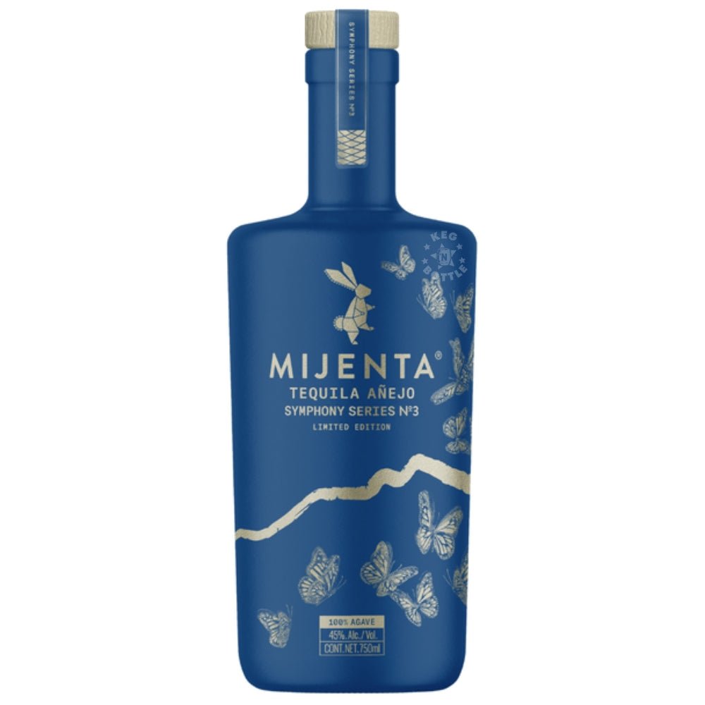 Mijenta Symphony Series No 3 Anejo Tequila 750 ml premium blue bottle limited edition from Jalisco Mexico