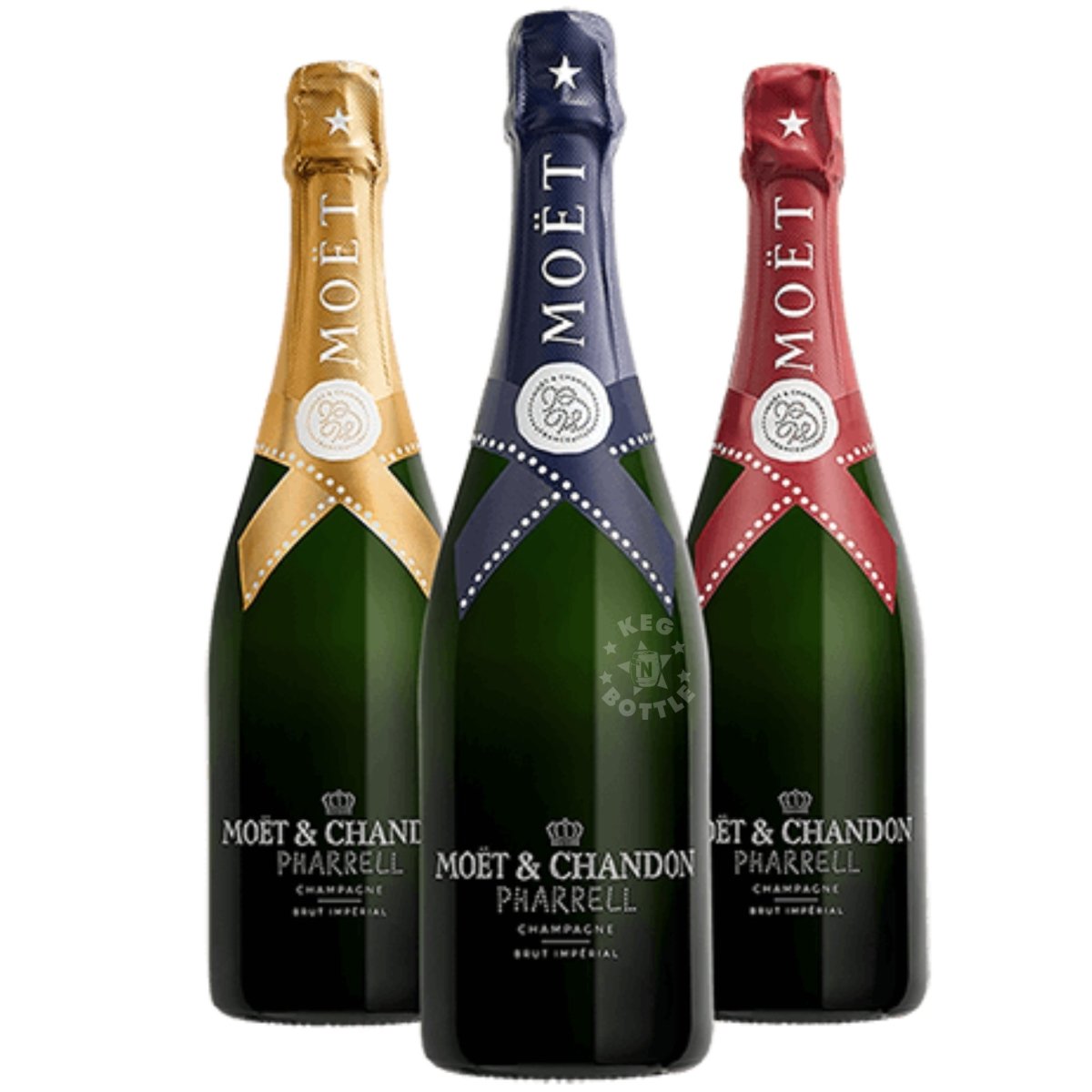 Moet & Chandon x Pharrell Limited Edition (3 x 750 ml) - Naked