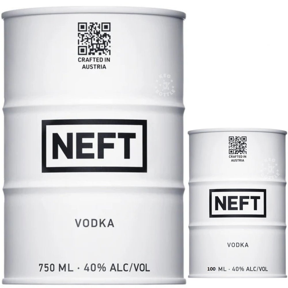 NEFT Vodka Mini Barrel Bundle 70 ml and 100 ml – Austrian vodka collectible pack