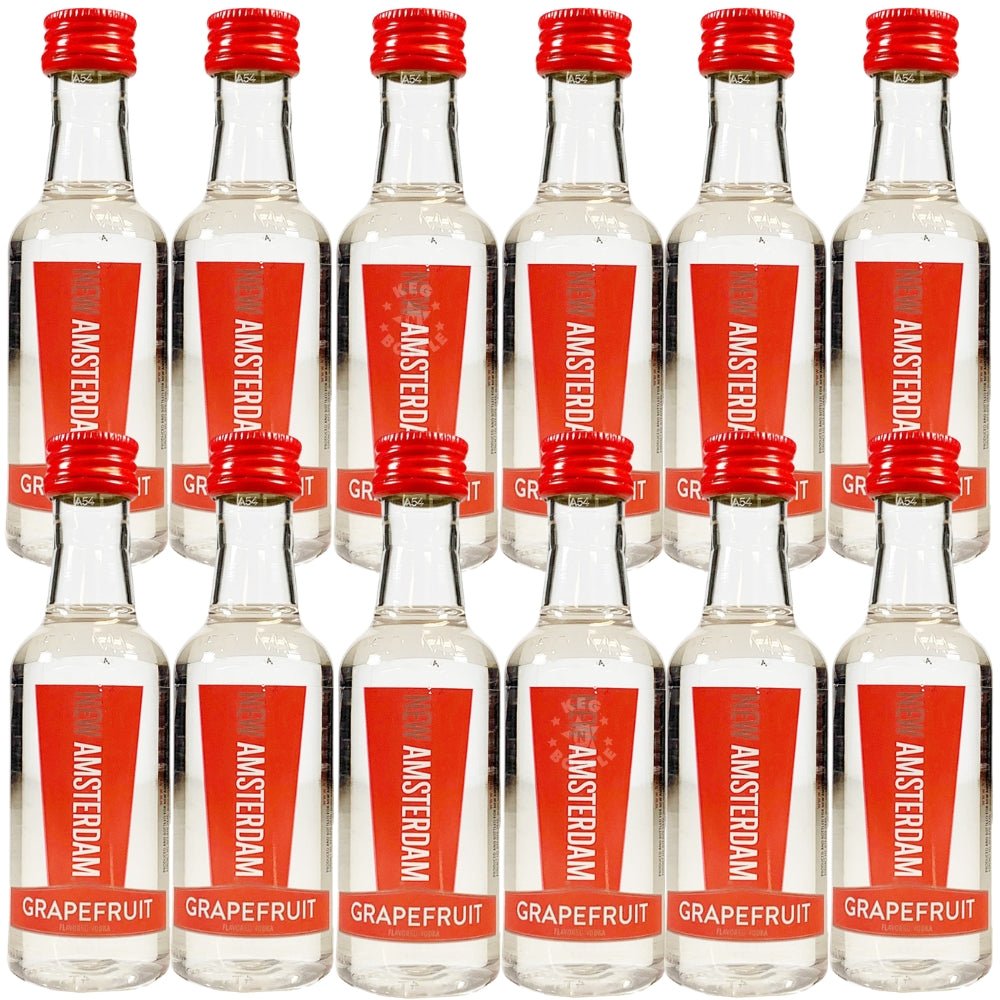 New Amsterdam Grapefruit Vodka - 12 Pack (12x50ML) | Keg N Bottle