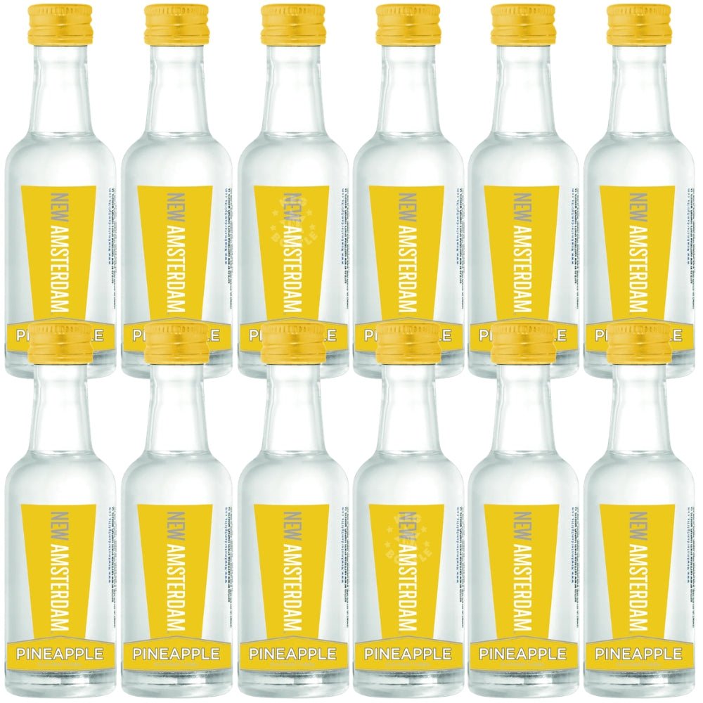 New Amsterdam Pineapple Vodka 12 pack mini 50ml bottles