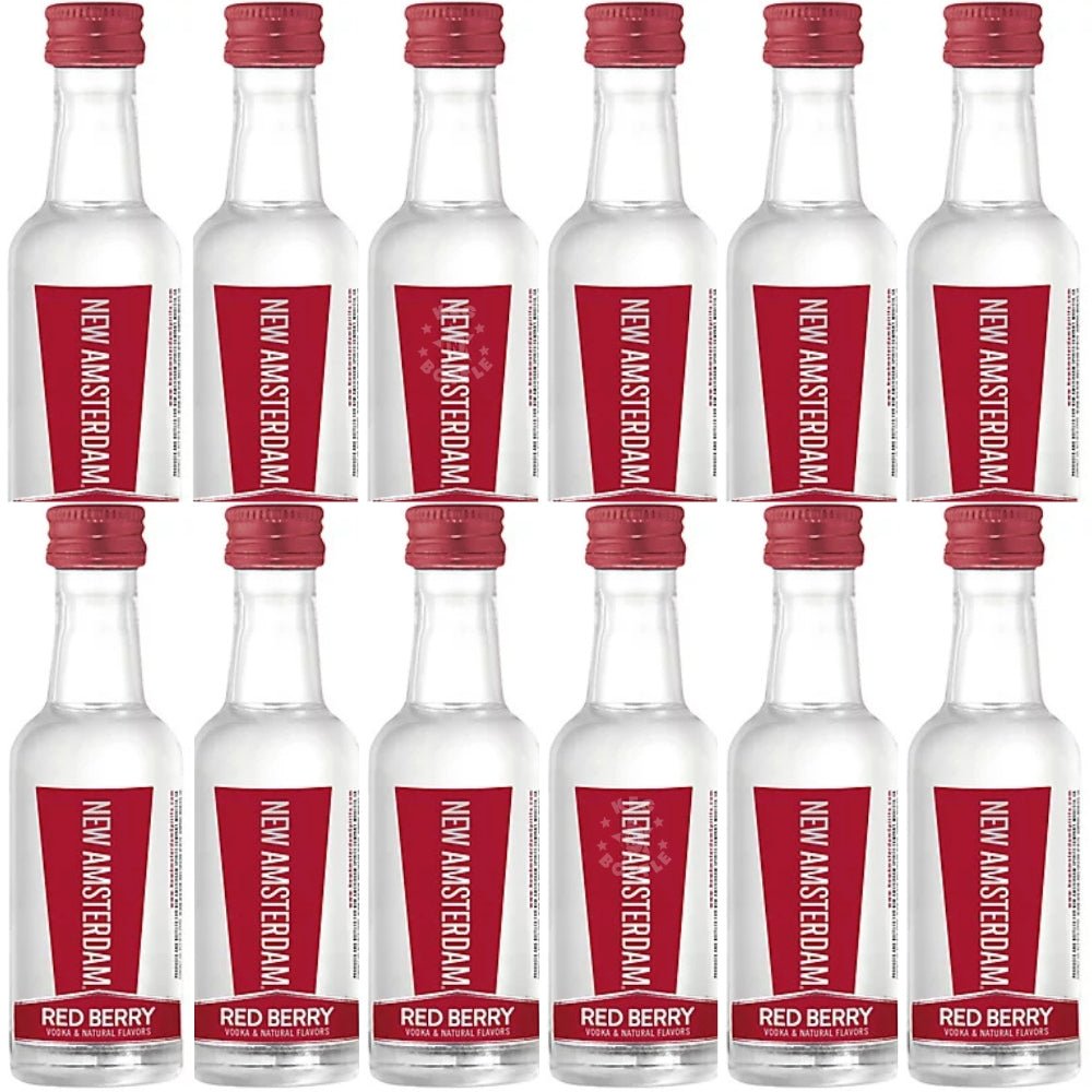 New Amsterdam Red Berry Vodka - 12 Pack (12x50ML)