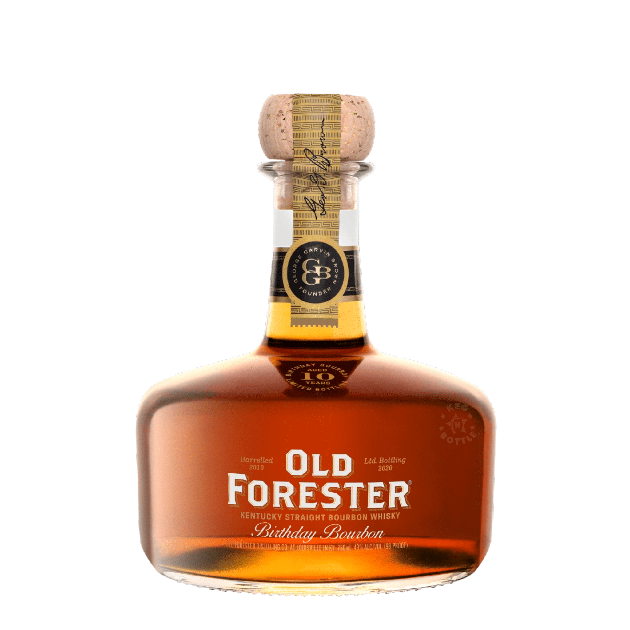 Old Forester 2020 Birthday 10 Year Bourbon Whiskey (750mL) | Keg N