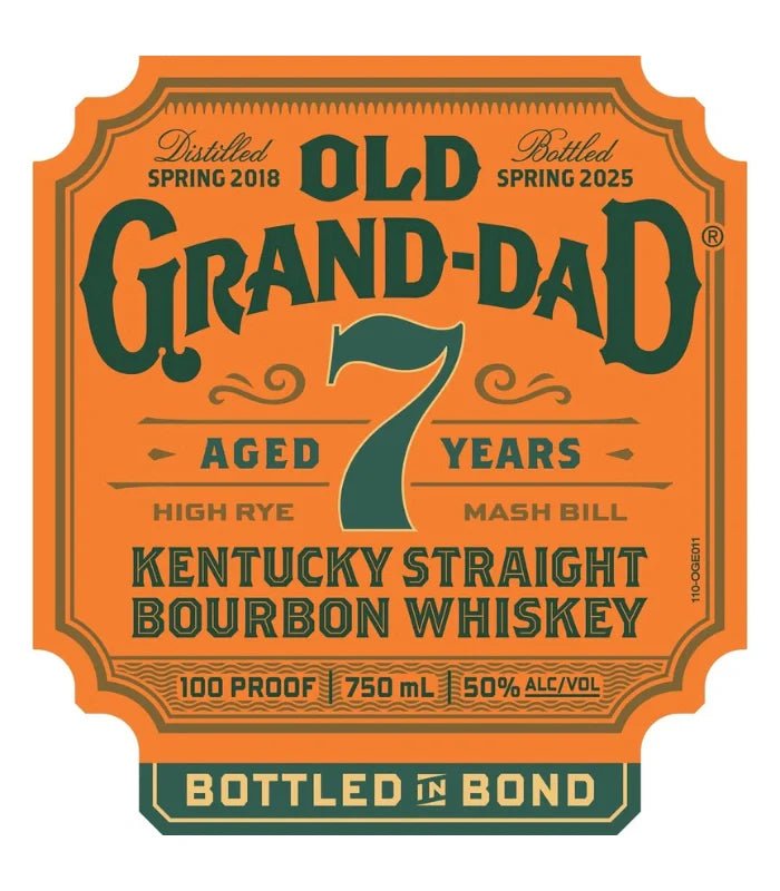 Old Grand Dad 7 Year Bottled - In - Bond Bourbon Whiskey (750mL) | Keg N Bottle