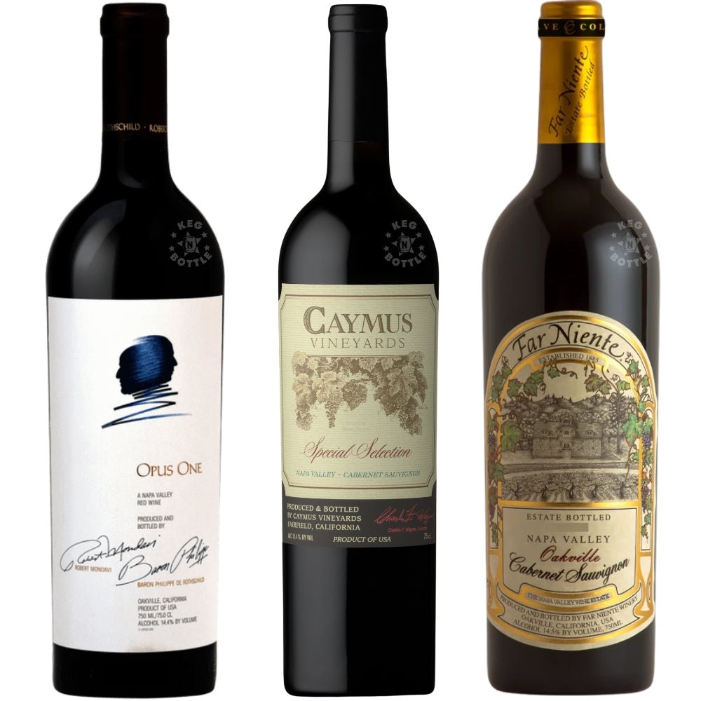 Opus One, Caymus Special Selection and Far Niente Cabernet wine bundle