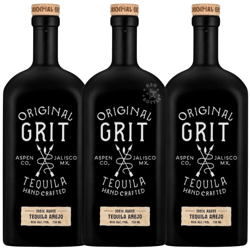 Original Grit Anejo Tequila (750mL)- 3 Pack