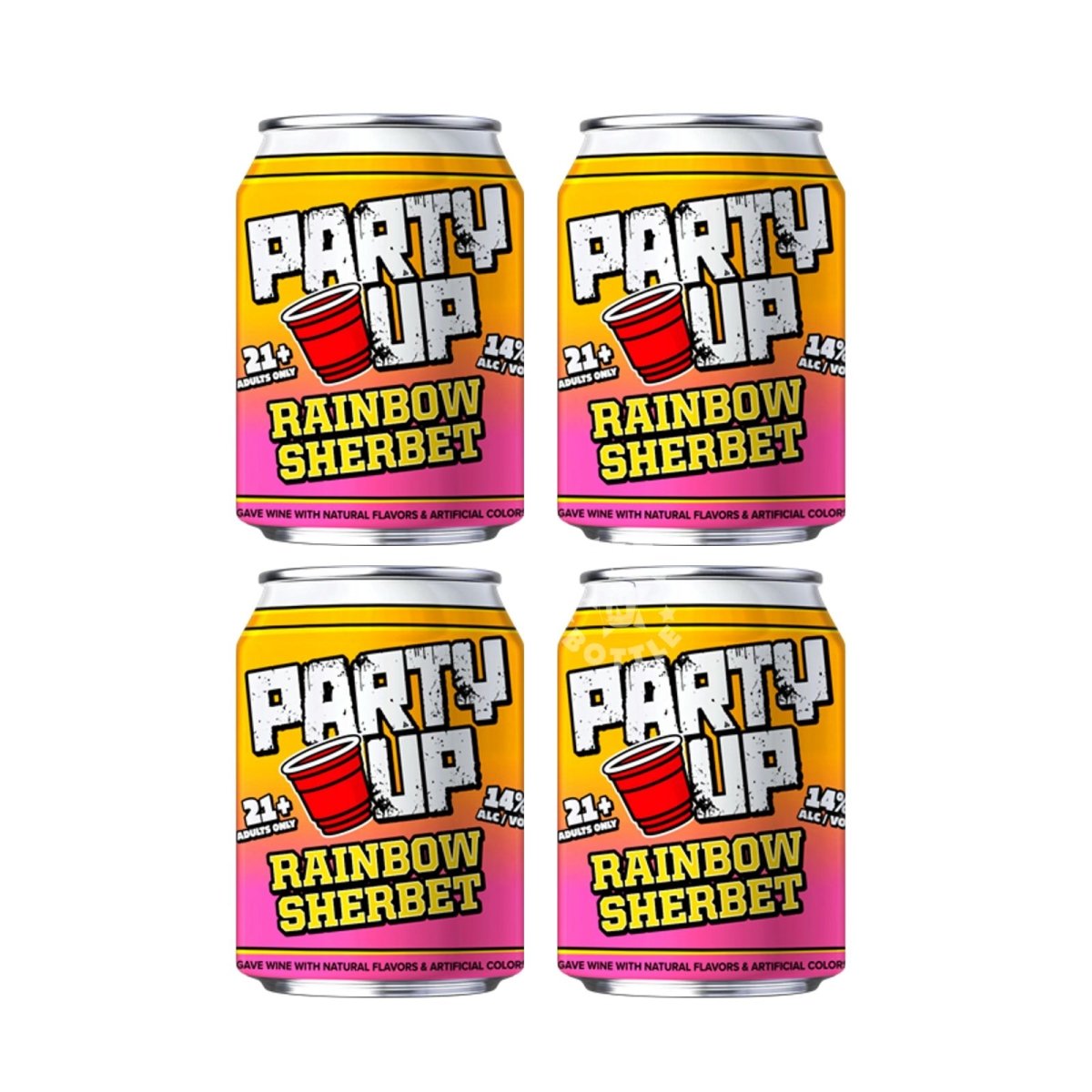 Party Up Rainbow Sherbet Wine - Based Cocktail (4 Pack) | Keg N Bottle