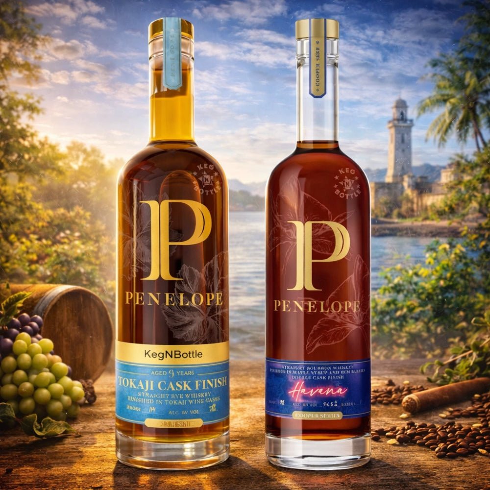 Penelope Tokaji Cask Finish 9 Year Keg N Bottle Single Barrel & Penelope Havana Rum Barrel Finish – Combo (2x750mL) | Keg N Bottle