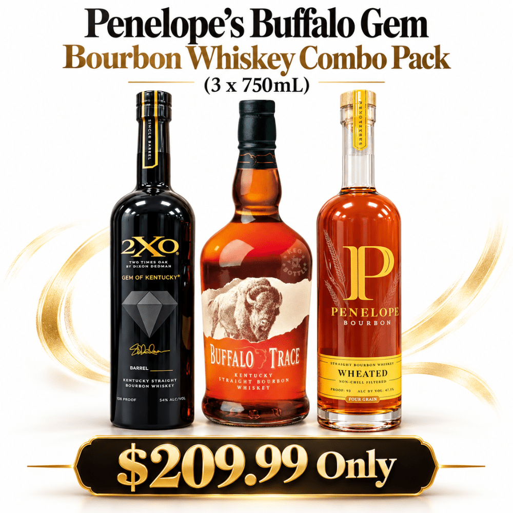 Penelope's Buffalo Gem Bourbon Whiskey Combo Pack (3 x 750mL)