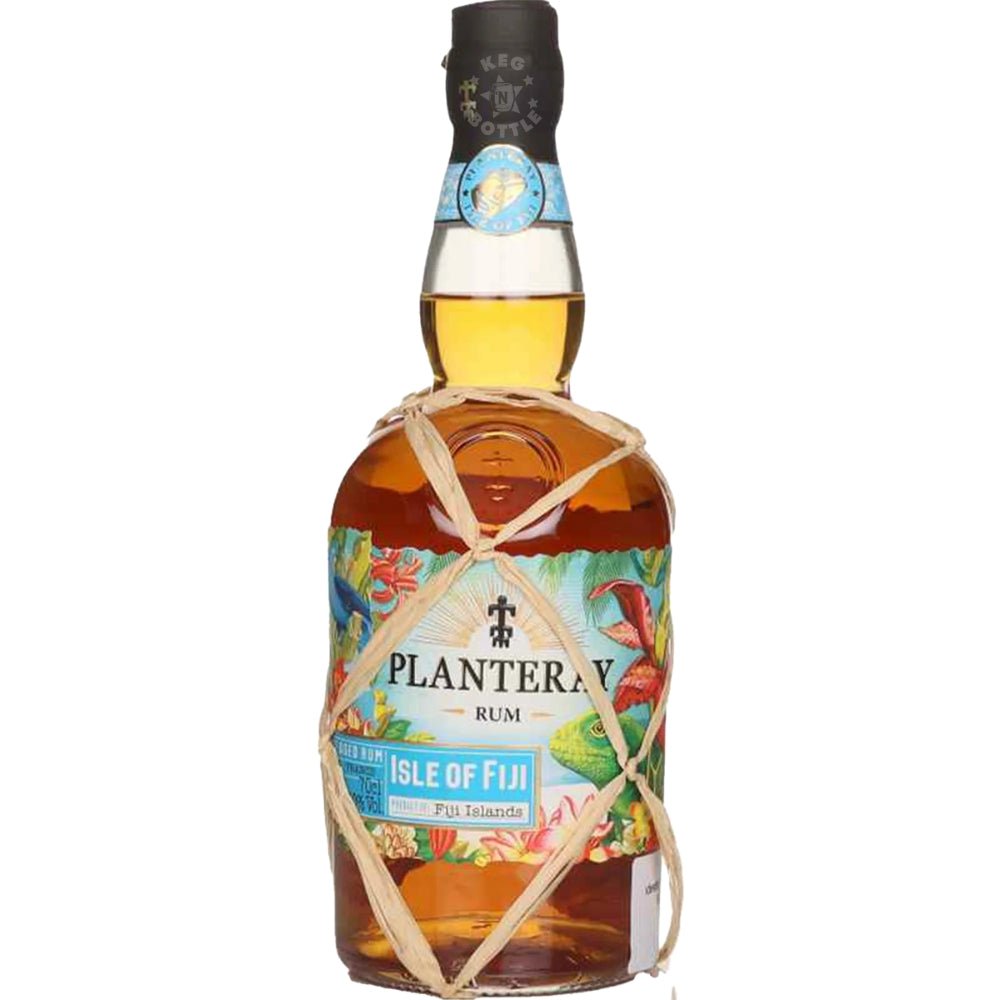Planteray Isle of Fiji Rum 750 ml bottle with tropical label