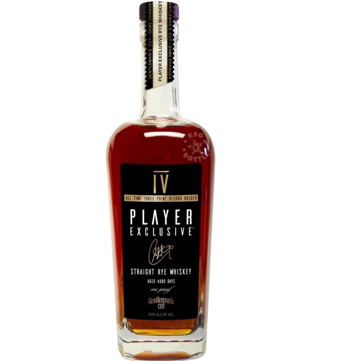 Player Exclusive IV Straight Rye Whiskey 750 ml – 4000 Days Aged
