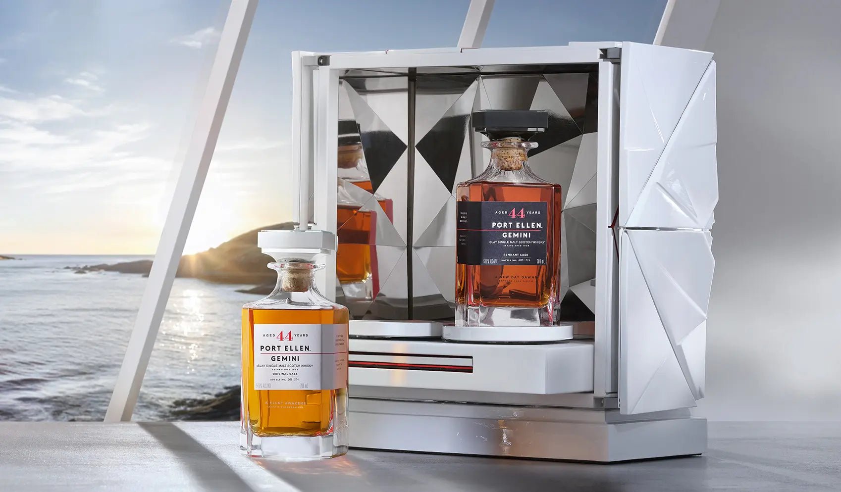 Port Ellen Gemini 44 Year Single Malt Scotch Whiskey (2x700mL