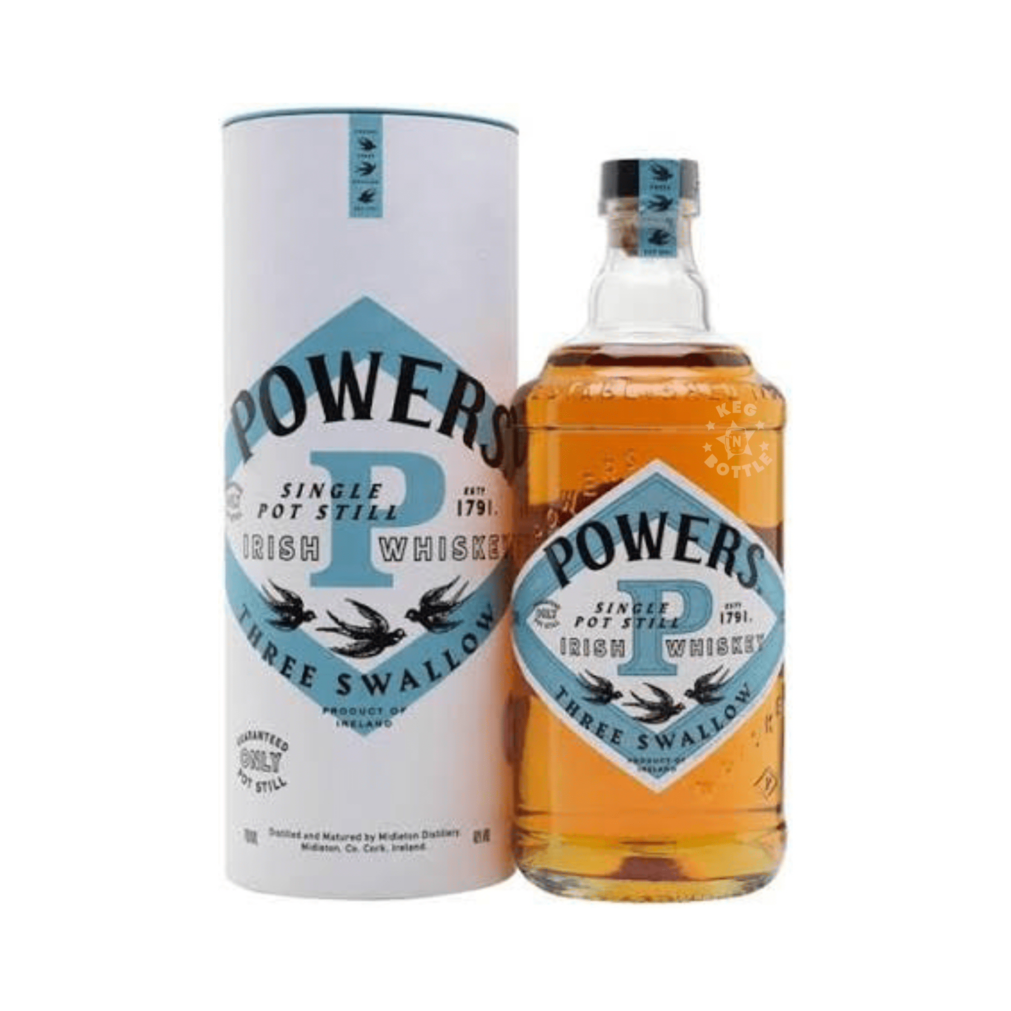 Powers Three Swallow Single Pot Still Irish Whiskey (750 ml) | Keg N Bottle