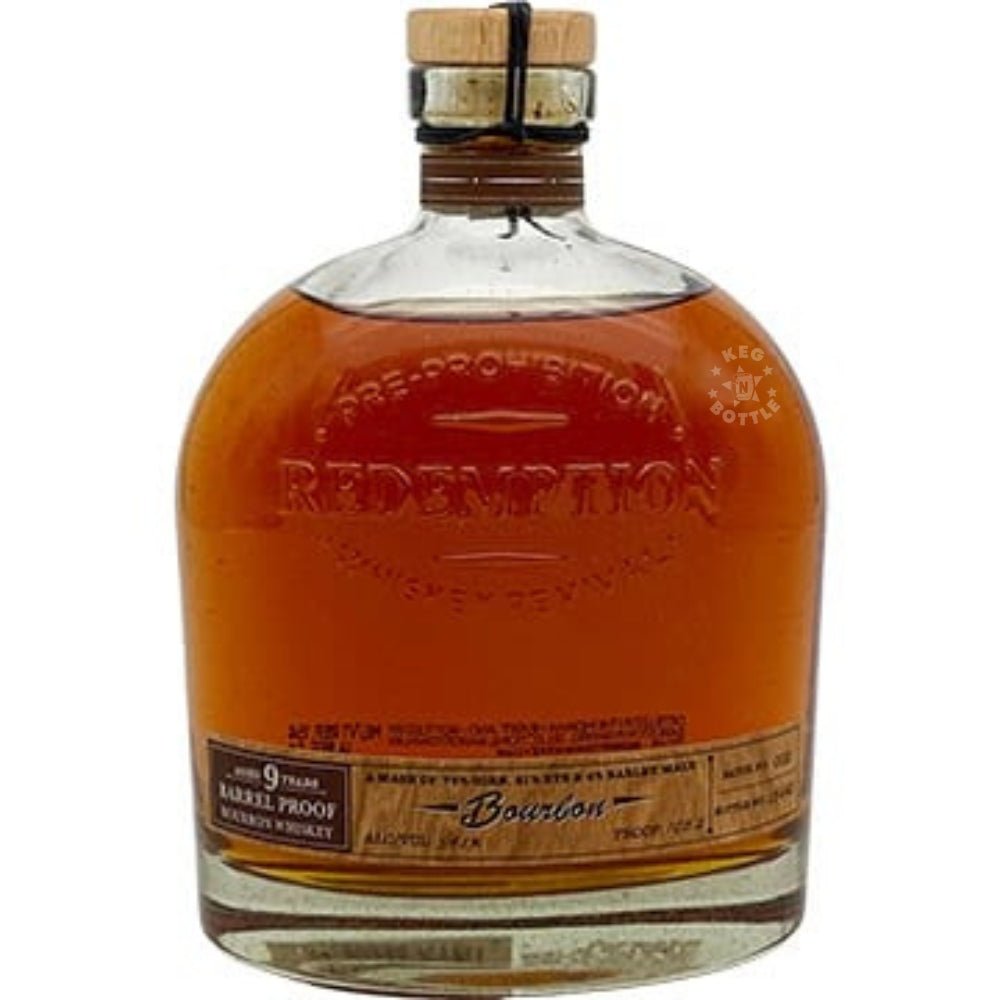 Redemption 9 Year Barrel Proof Bourbon bottle 750 ml