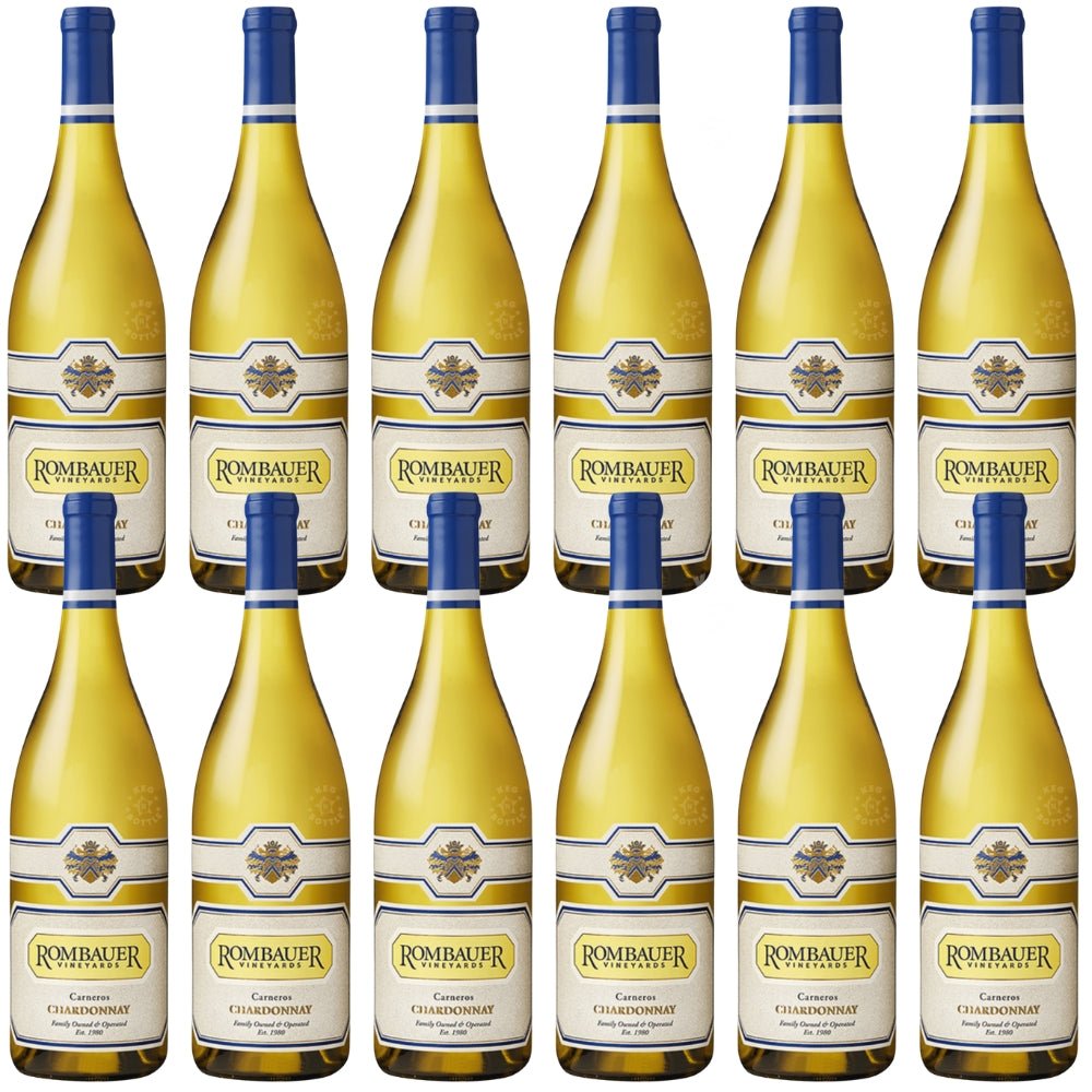 12 bottles of Rombauer Carneros Chardonnay 750 ml