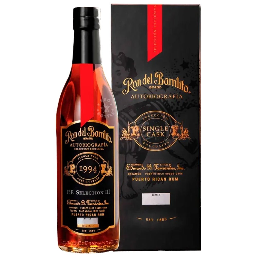 Ron Del Barrilito Don Pedro Fernández Selection III Aged Rum Limited Edition (750mL)