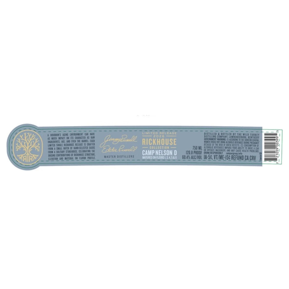 Russell's Reserve Single Rickhouse Camp Nelson D Bourbon Whiskey (750mL) | Keg N Bottle