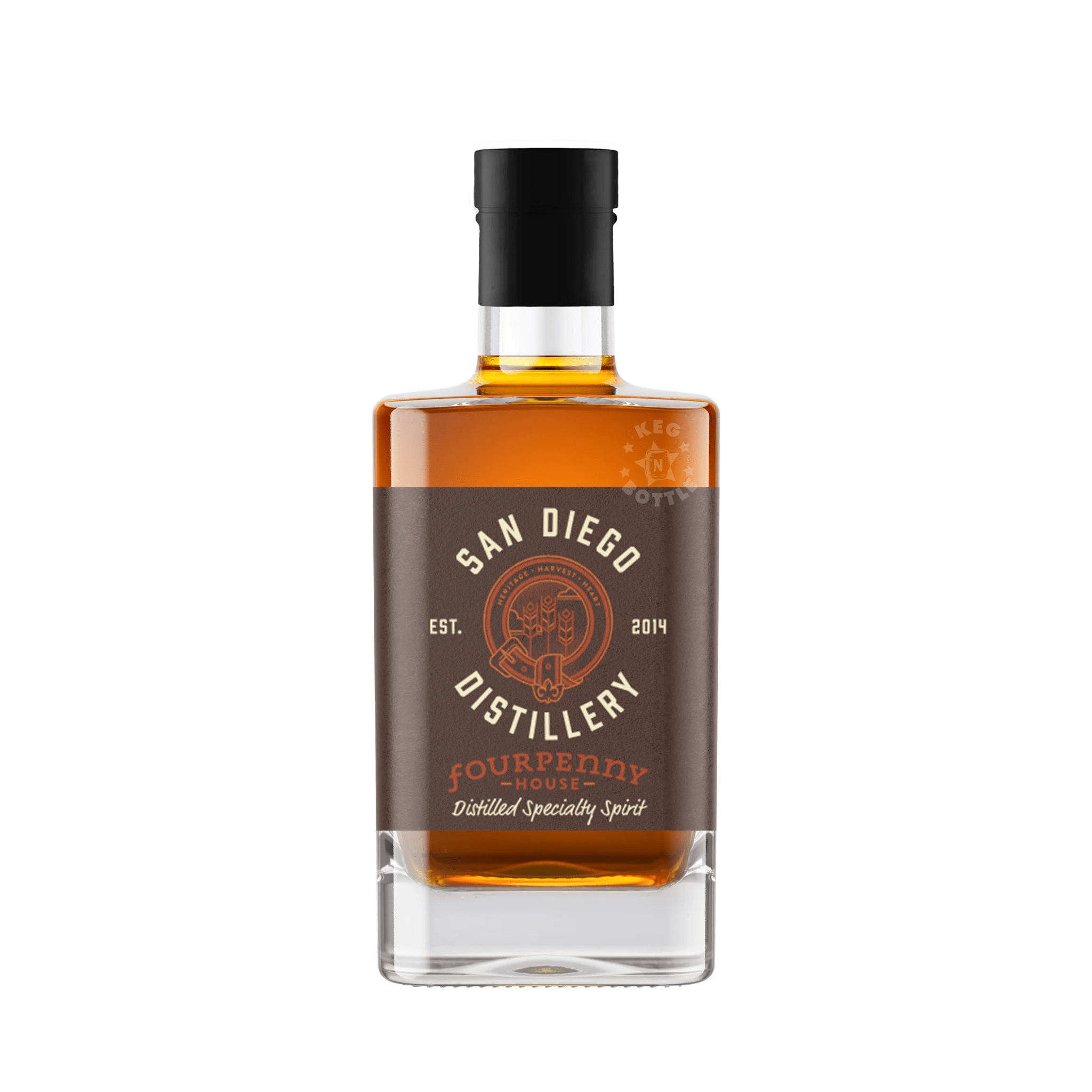 San Diego Distillery Fourpenny Experimental Whiskey (375 ml) - Keg N Bottle