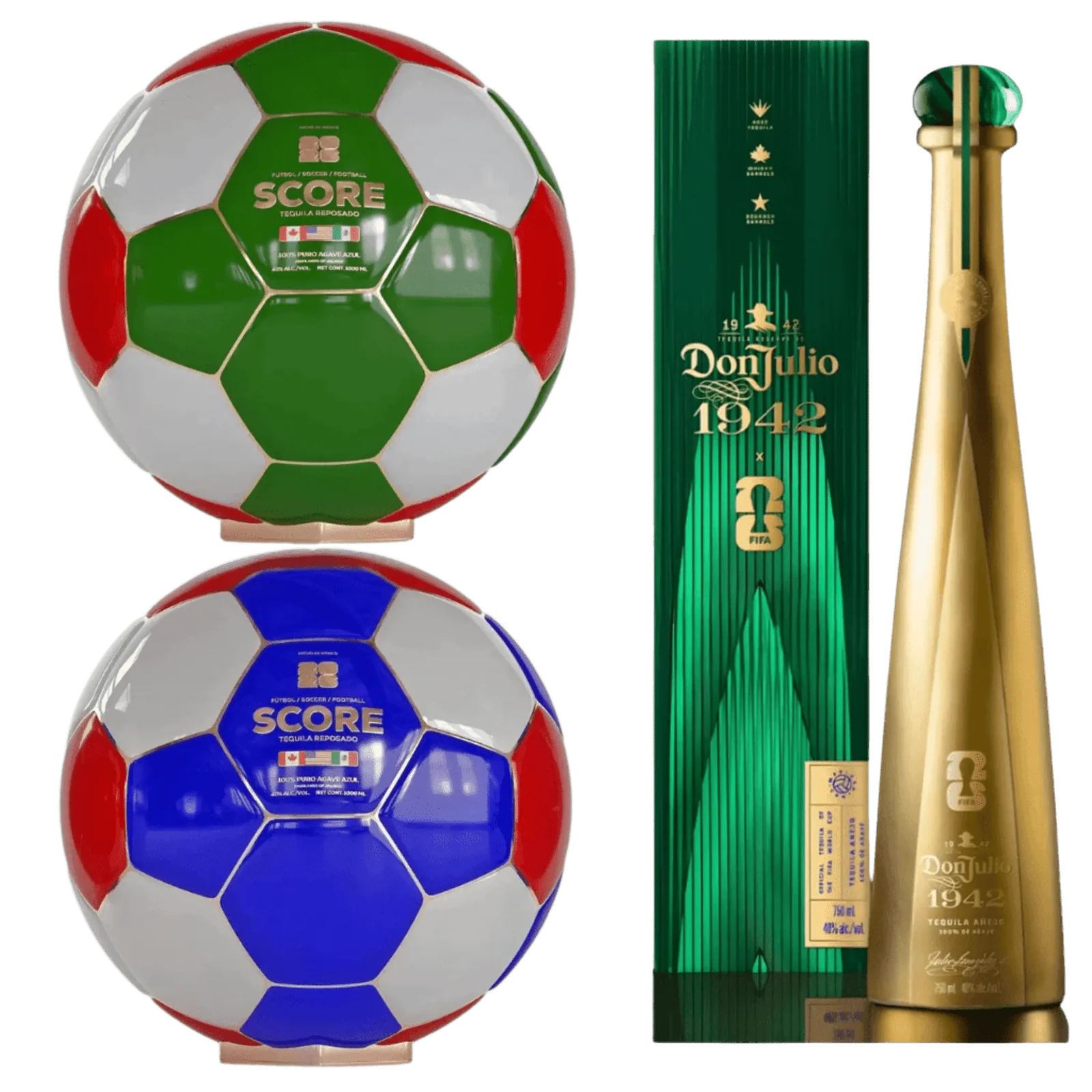 Score Tequila Reposado Don Julio 1942 Añejo FIFA World Cup 2026 Limited Edition Tequila (3x750mL)