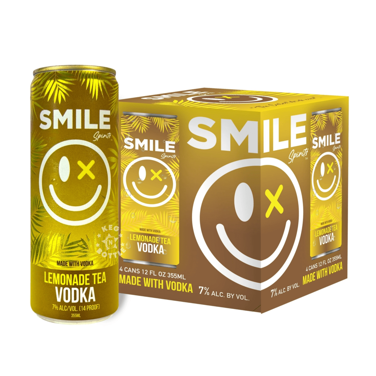 Smile Spirits Lemonade Tea Vodka (4 Pack) | Keg N Bottle