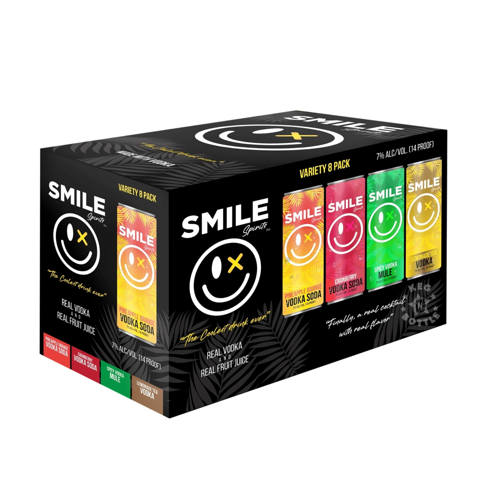 Smile Spirits Variety Vodka Cocktails (8 Pack) | Keg N Bottle