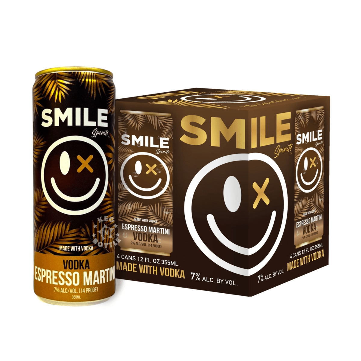 Smile Spirits Vodka Espresso Martini (4 Pack) | Keg N Bottle