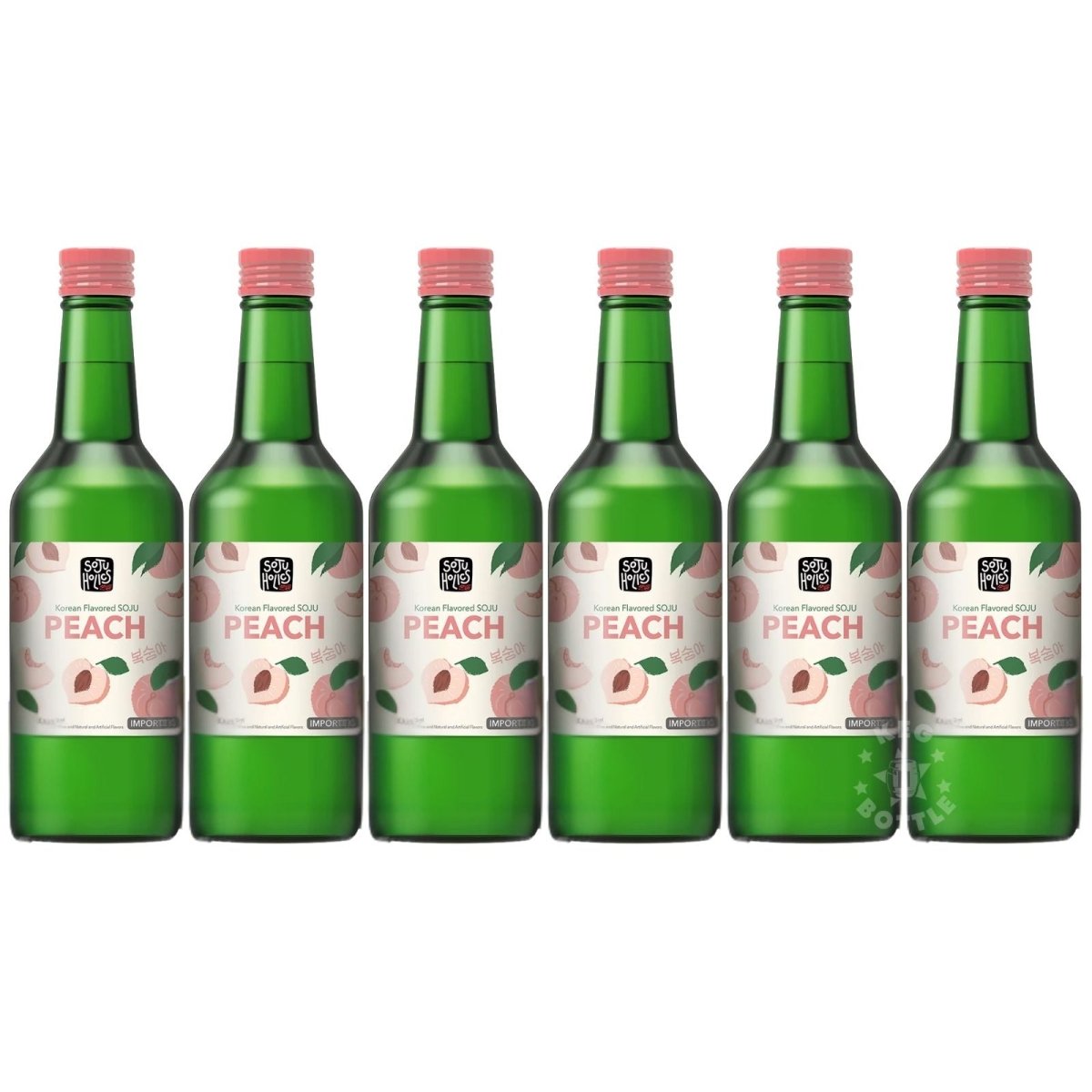 Soju Holics Peach Soju (6 Pack) | Keg N Bottle