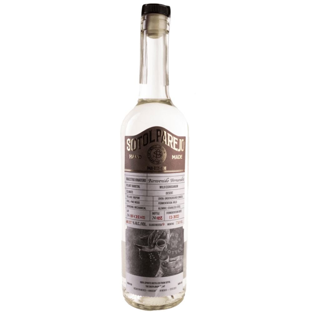 Sotol Parejo Bienvenida Fernández wild sotol bottle 750ml