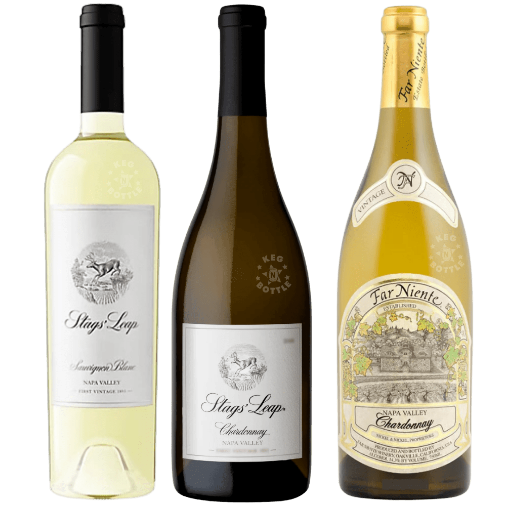 Stag’s Leap Chardonnay and Sauvignon Blanc white wine bundle 3 bottles