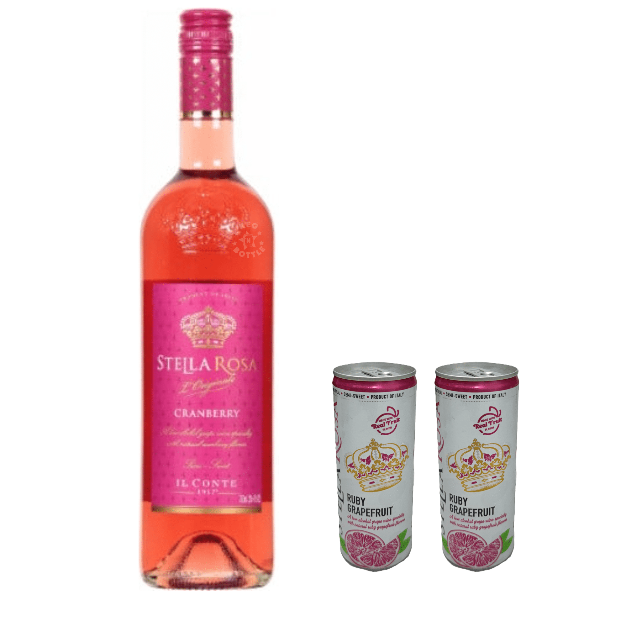 Stella Rosa Cranberry & 2 Ruby Grapefruit Cans Combo Pack - Keg N Bottle