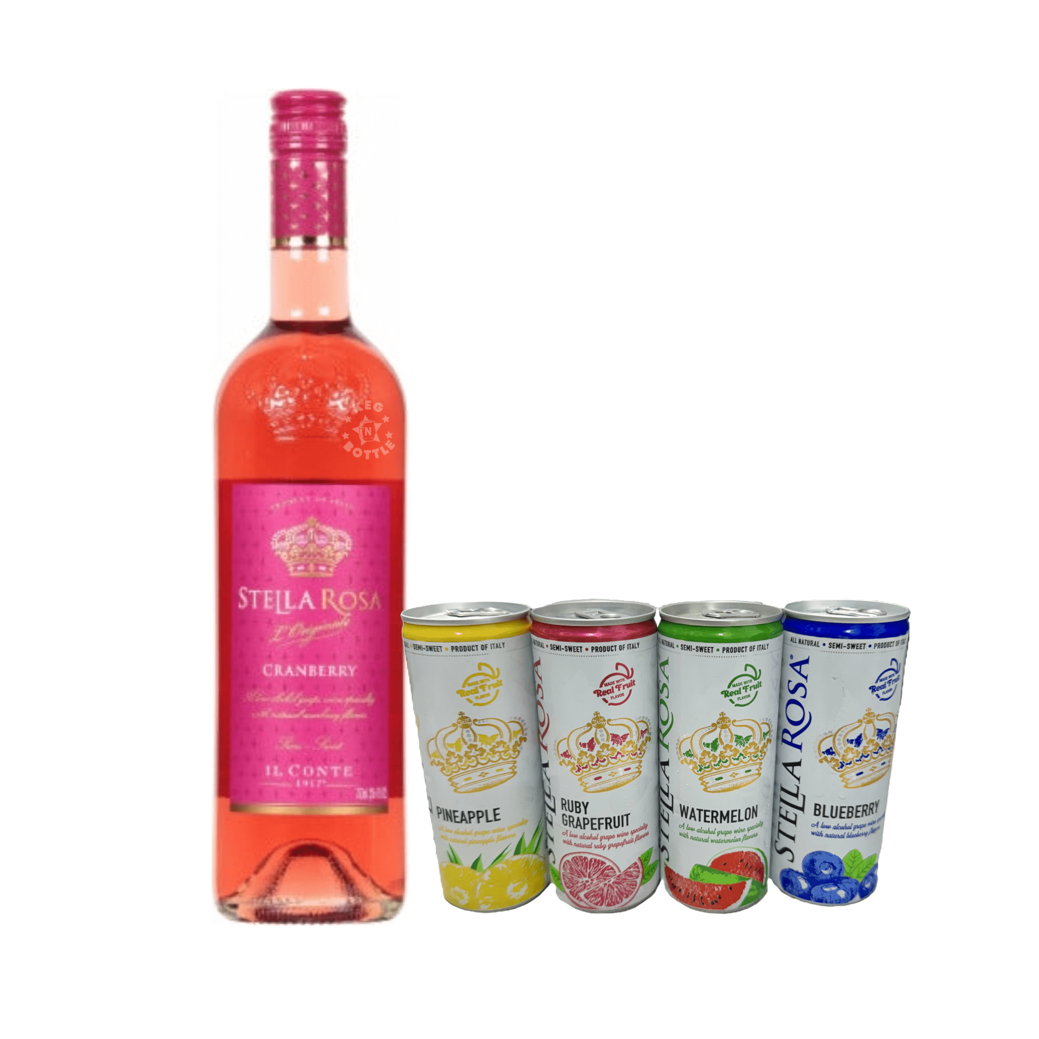 Stella Rosa Cranberry & 4 Pack Stella Rosa Tropical Splash Combo Pack - Keg N Bottle