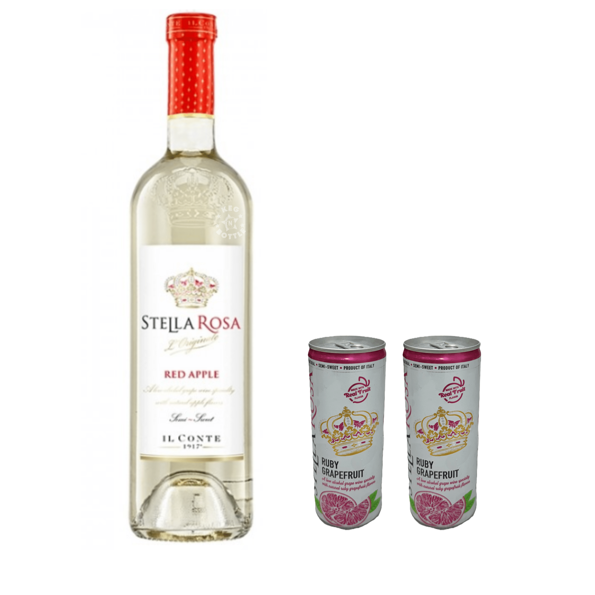 Stella Rosa Red Apple & 2 Ruby Grapefruit Cans Combo Pack - Keg N Bottle