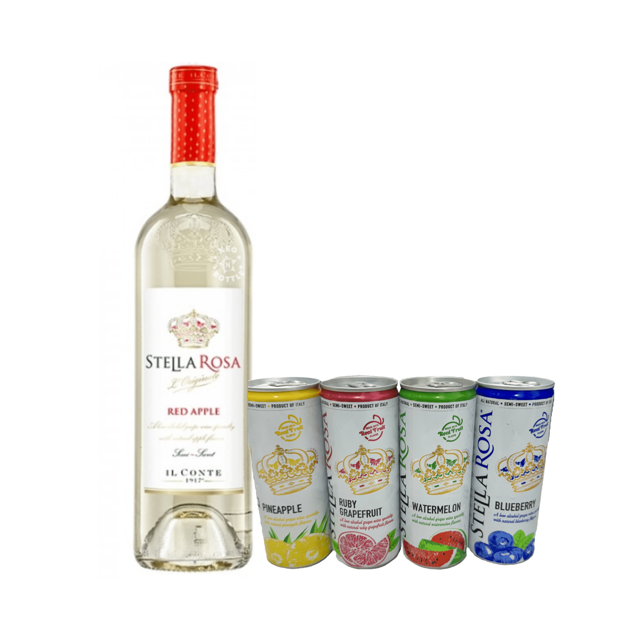 Stella Rosa Red Apple & 4 Pack Stella Rosa Tropical Splash Combo Pack - Keg N Bottle