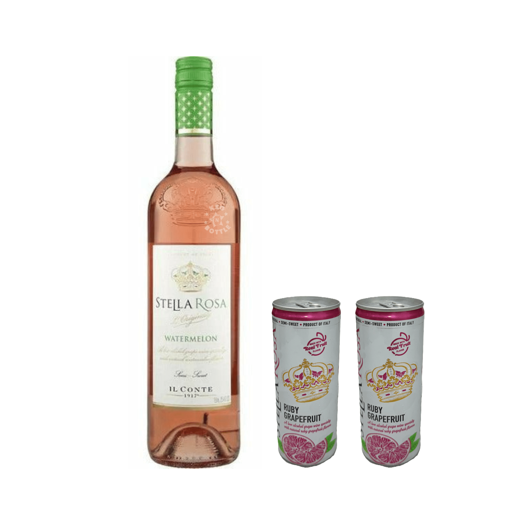 Stella Rosa Watermelon & 2 Ruby Grapefruit Cans Combo Pack - Keg N Bottle