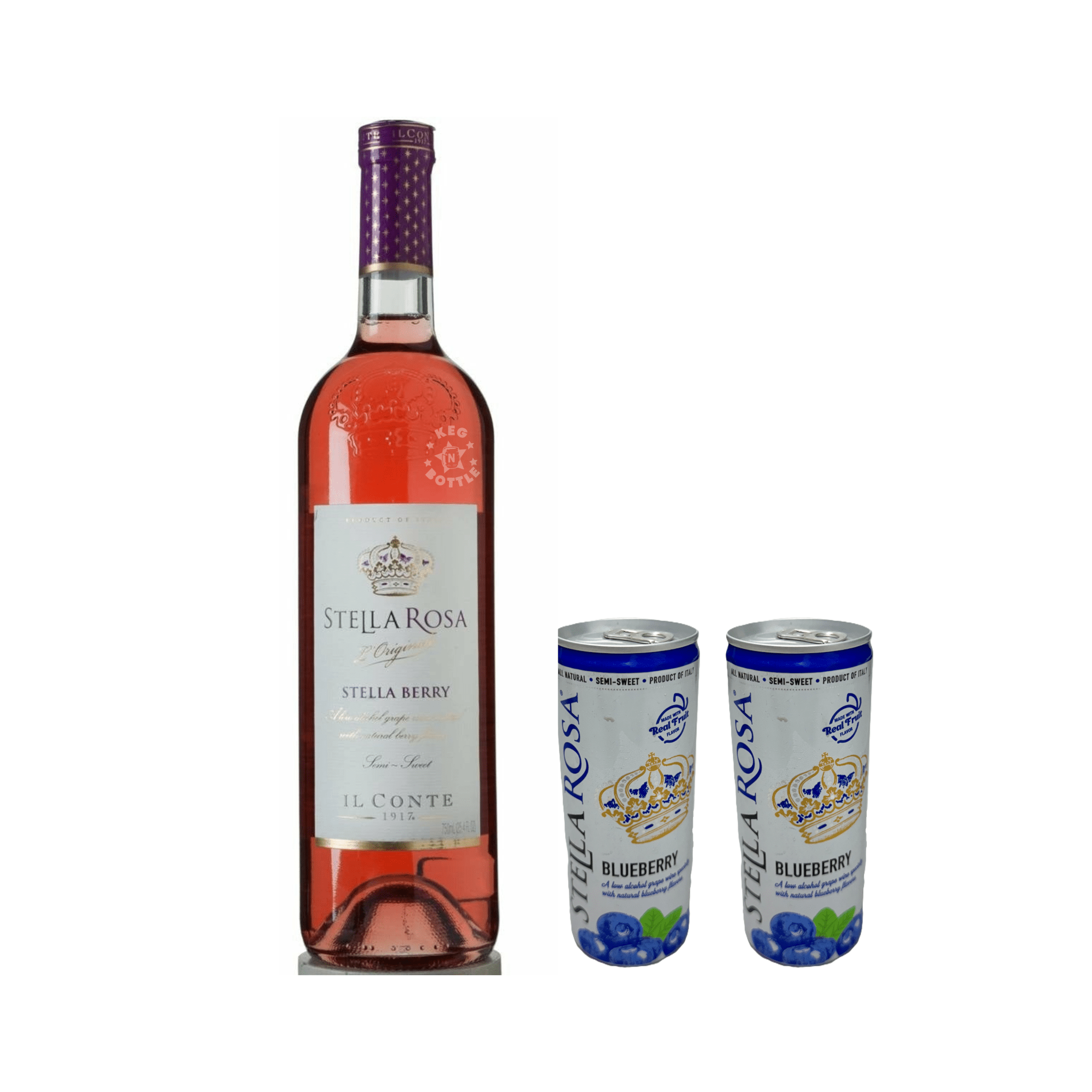 Stella Rose Stella Berry & 2 Blueberry Cans Combo Pack - Keg N Bottle