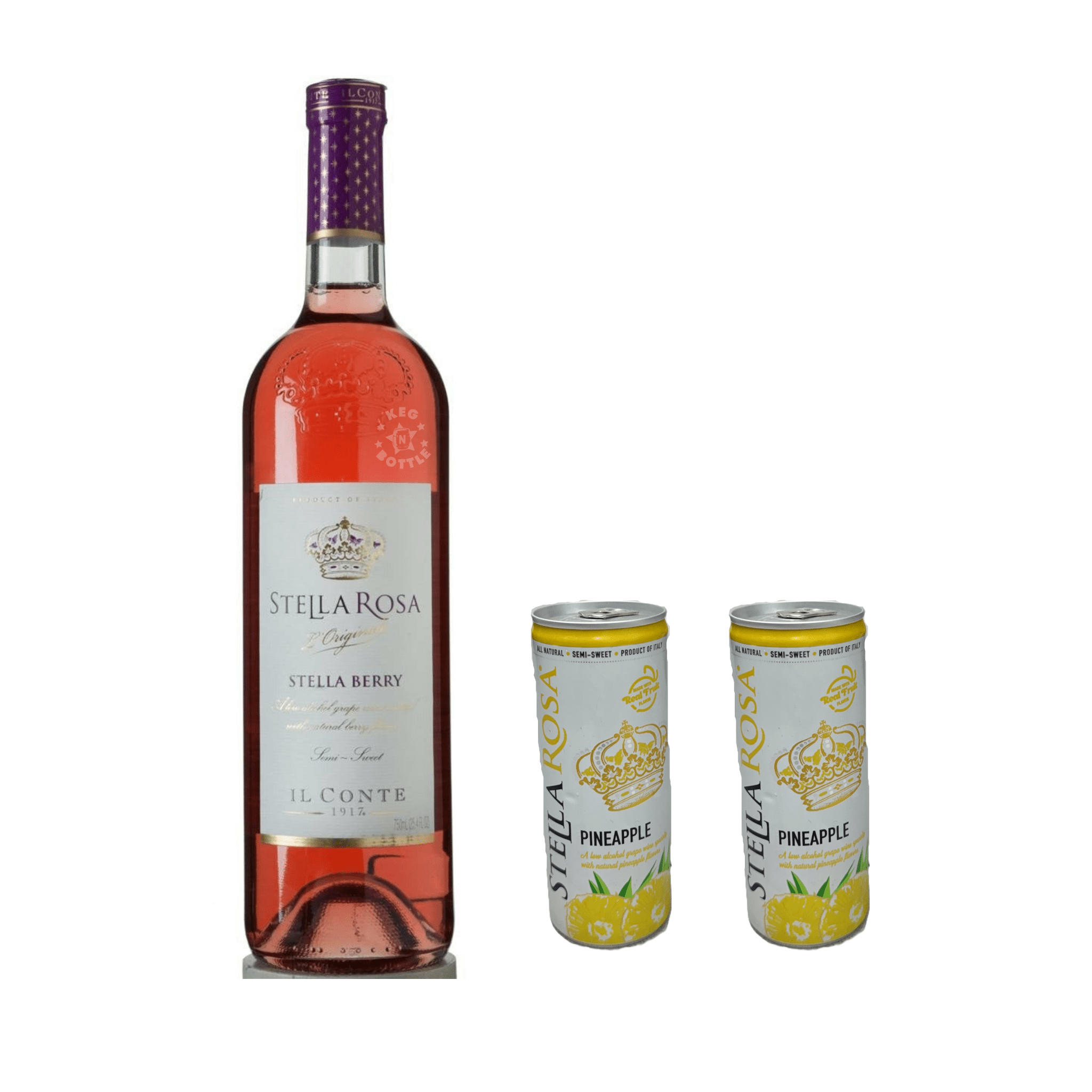 Stella Rose Stella Berry & 2 Pineapple Cans Combo Pack - Keg N Bottle