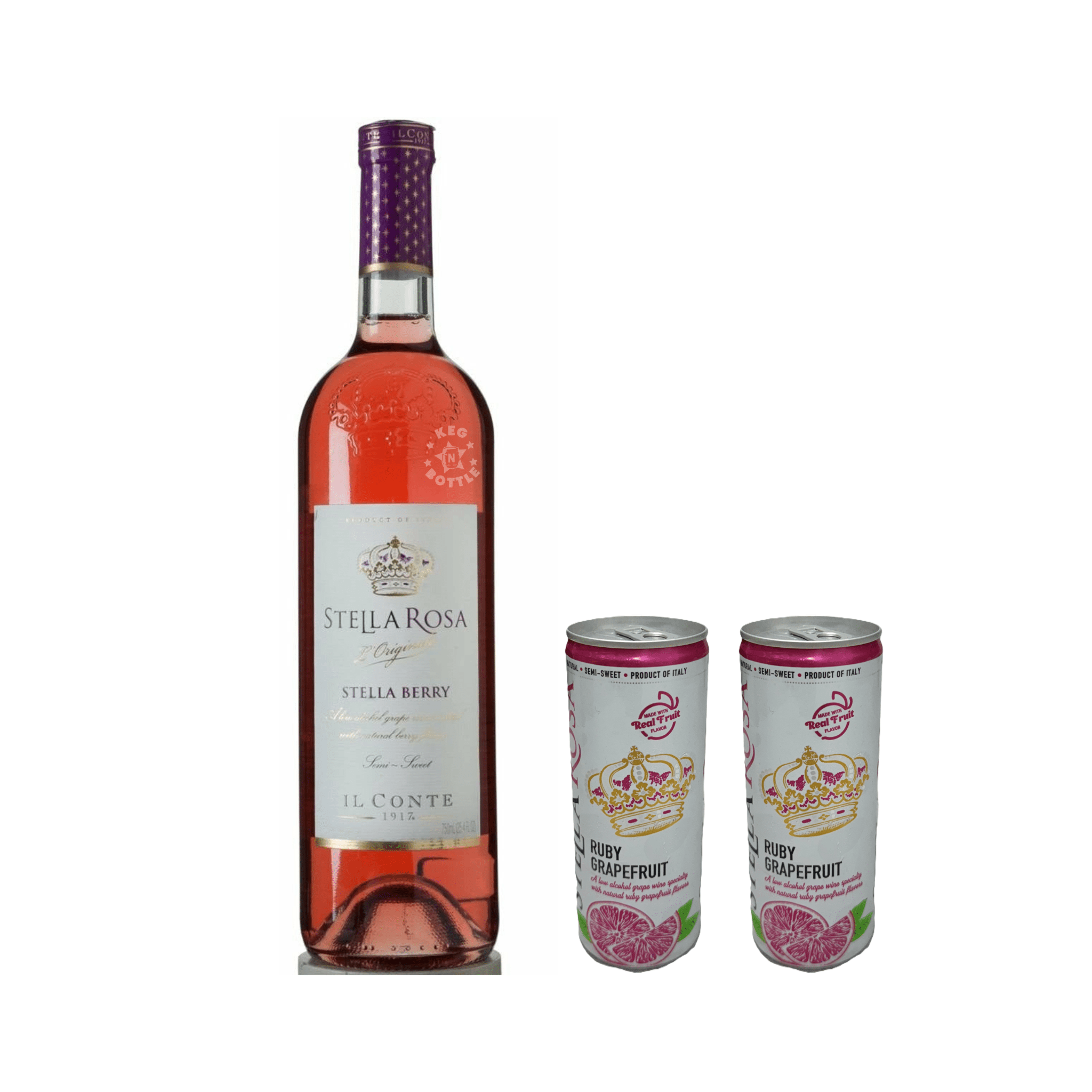 Stella Rose Stella Berry & 2 Ruby Grapefruit Cans Combo Pack - Keg N Bottle