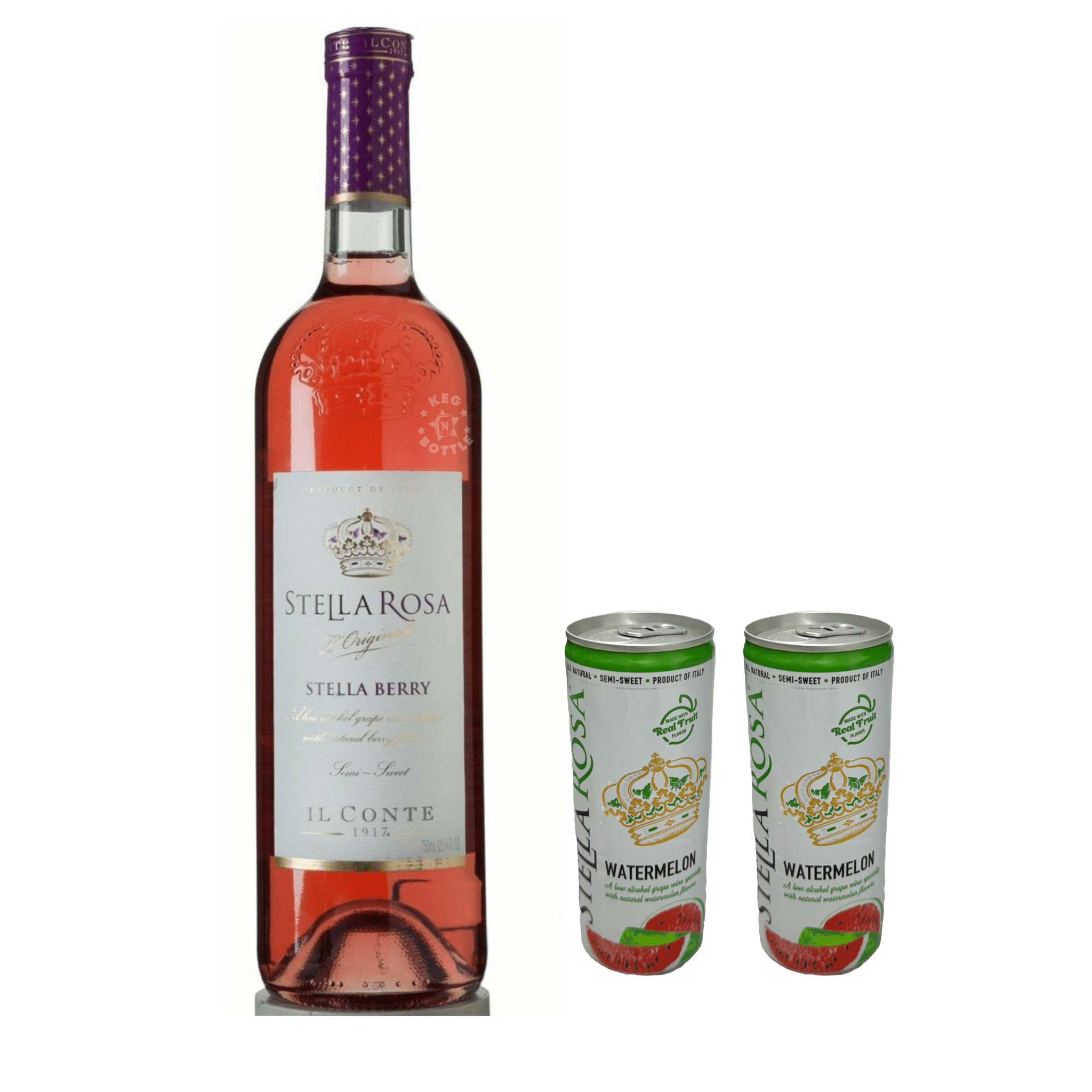Stella Rose Stella Berry & 2 Watermelon Cans Combo Pack - Keg N Bottle