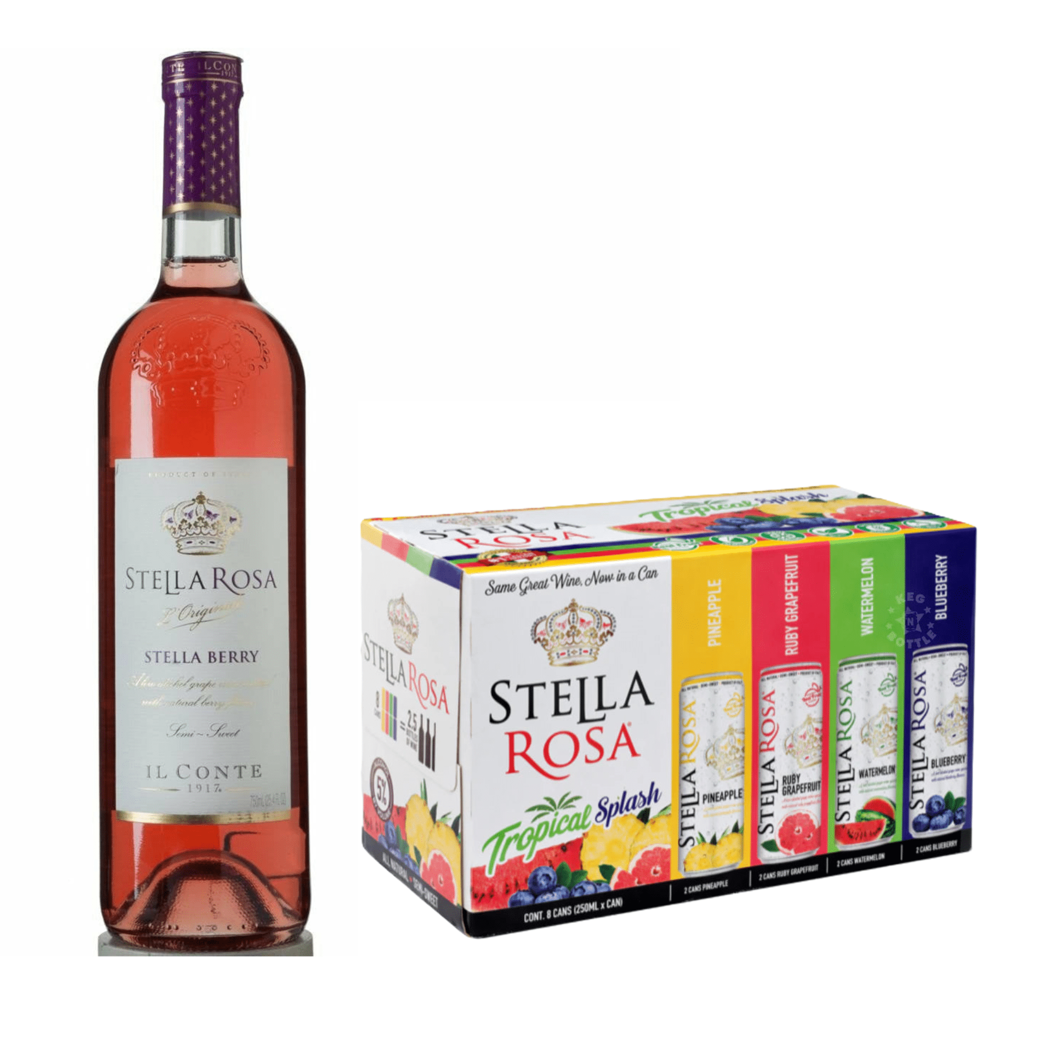 Stella Rose Stella Berry & Tropical Splash Combo Pack - Keg N Bottle