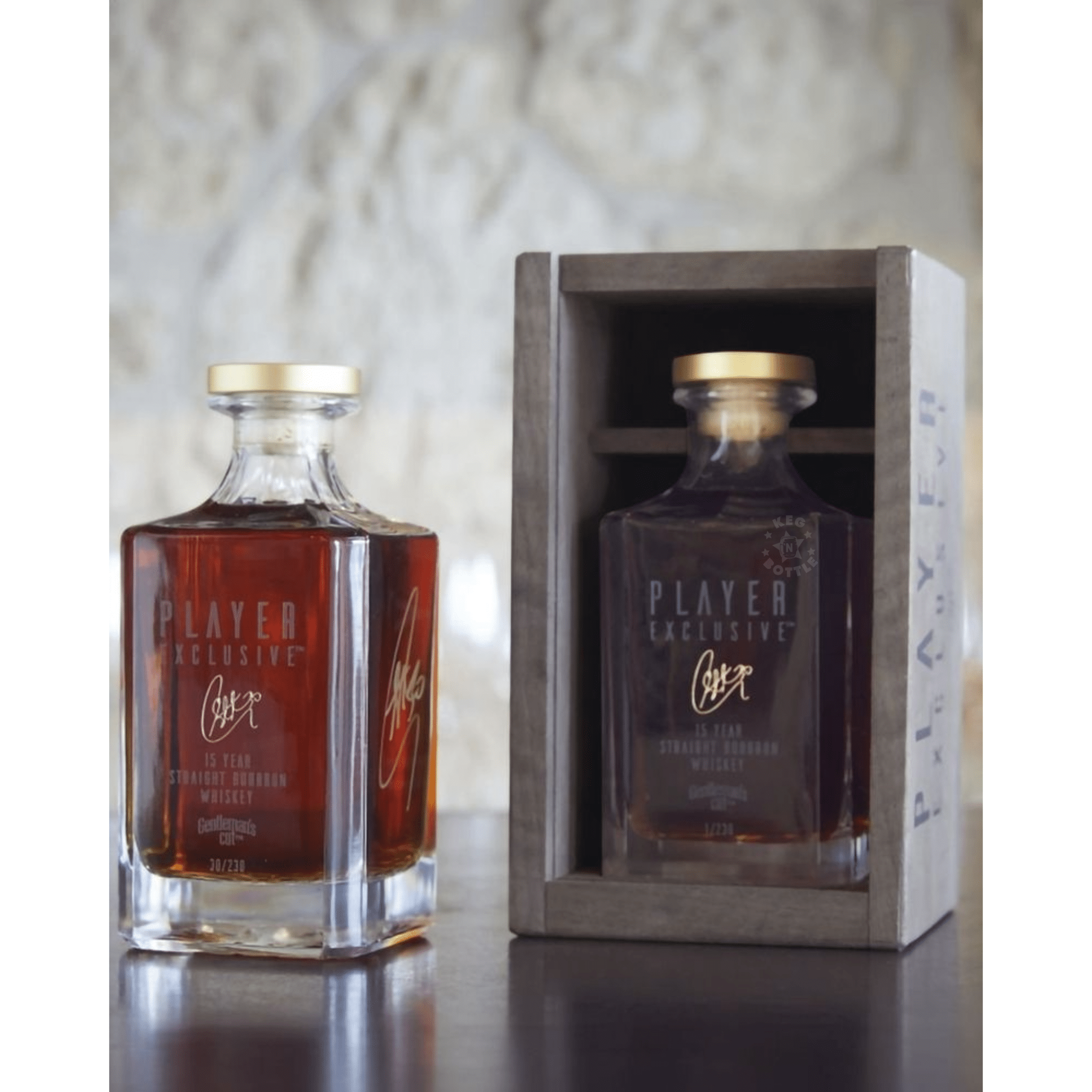 Steph Curry's SIGNED Gentleman's Cut Player Exclusive 15 Year Old Bourbon (750mL) - Keg N Bottle